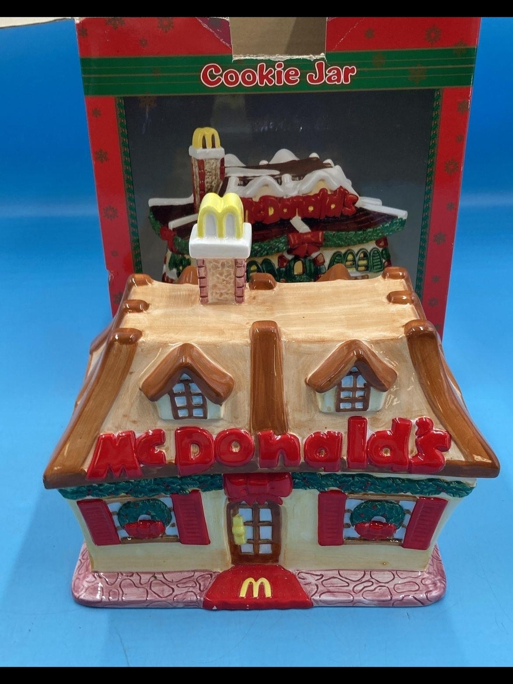 Vintage McDonald's Holiday Gingerbread House Cookie Jar
